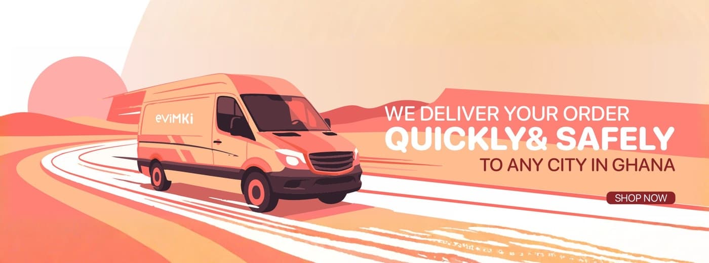 We deliver your order quickly and safely to any city in Ghana